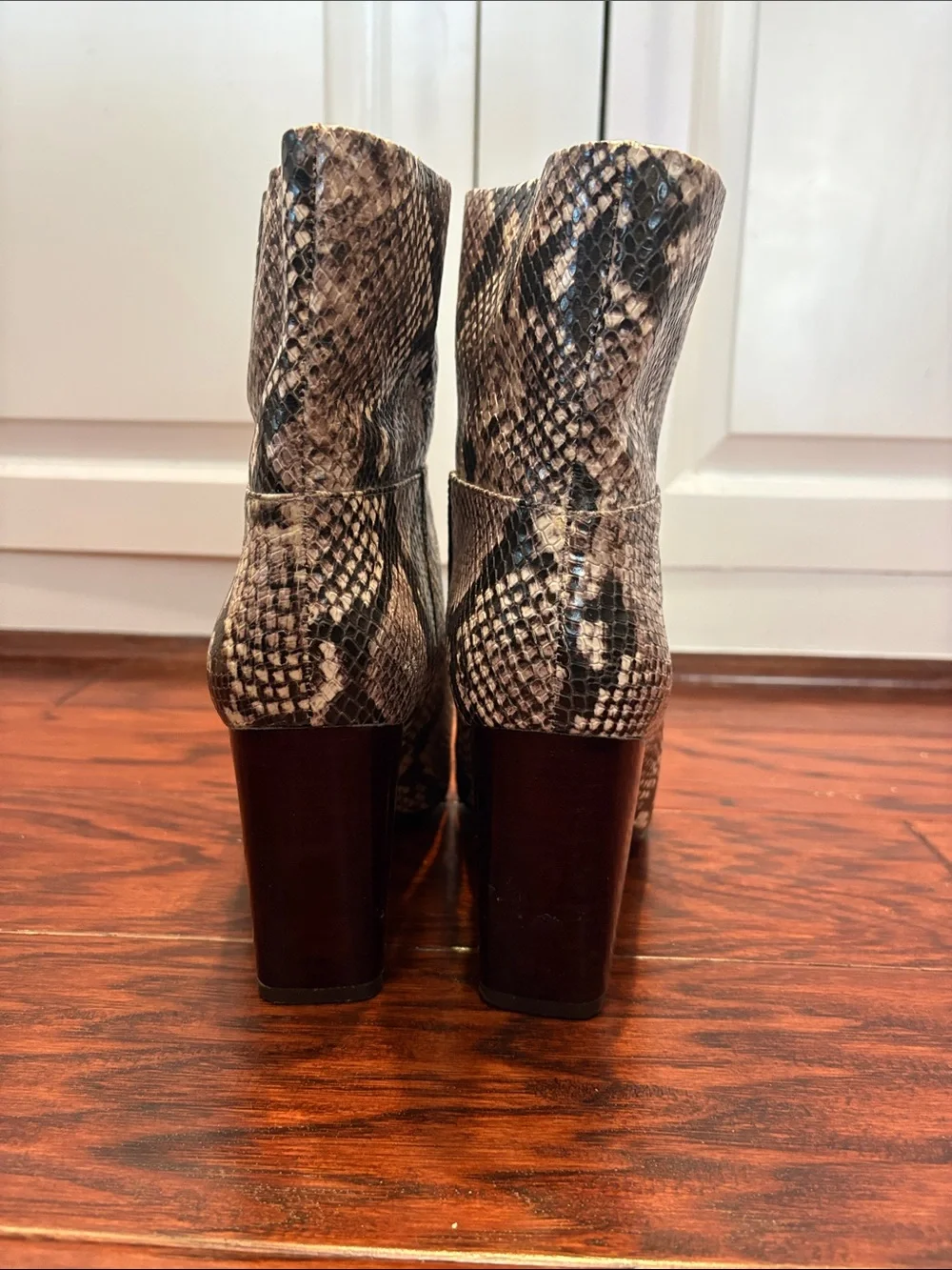 Tory Burch Kira Snake-Print Ankle Boots - Neutral Brown